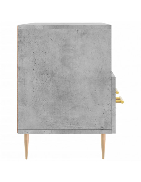 Mobile Porta TV Grigio Cemento 102x36x50 cm Legno Multistrato