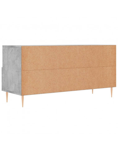 Mobile Porta TV Grigio Cemento 102x36x50 cm Legno Multistrato