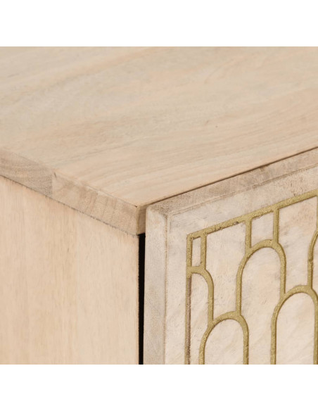 Credenza 40x33x75 cm in Legno Massello di Mango
