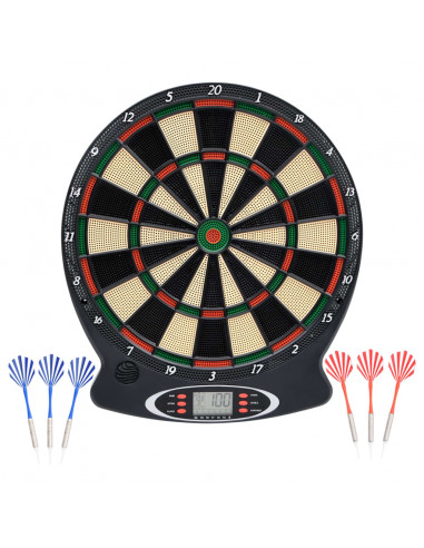 Bersaglio per Freccette Elettronico Nero in Polipropilene