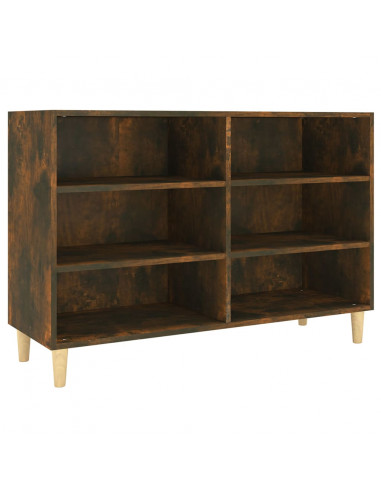 Credenza Rovere Fumo 103,5x35x70 cm in Legno Multistrato