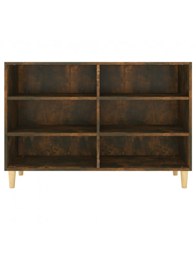 Credenza Rovere Fumo 103,5x35x70 cm in Legno Multistrato