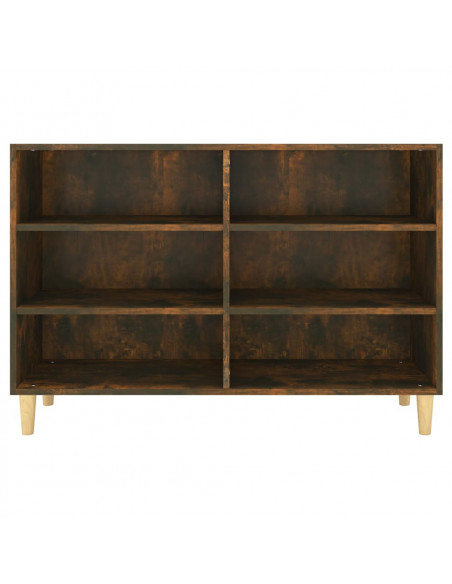 Credenza Rovere Fumo 103,5x35x70 cm in Legno Multistrato