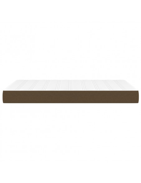 Materasso a Molle Insacchettate Marrone Scuro 120x200x20 cm