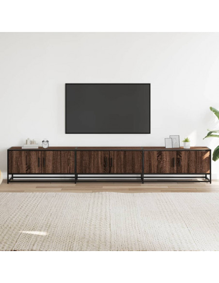 Mobile TV Rovere Marrone 240x35x41 cm in Legno Multistrato