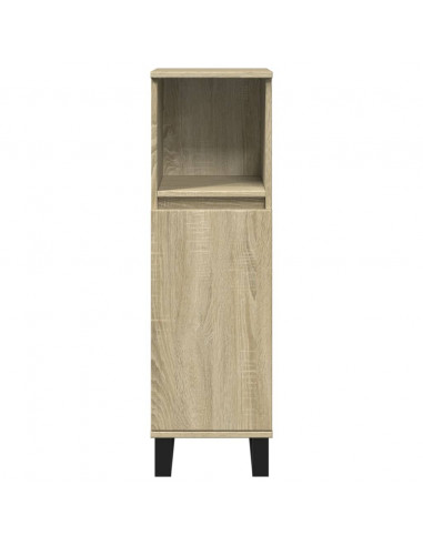Set Mobili da Bagno 3 pz Rovere Sonoma in Legno Multistrato
