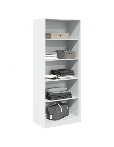 Armadio Bianco 80x50x200 cm in Legno tecnico