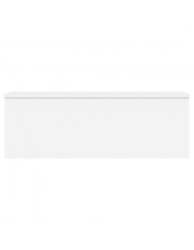 Contenitore Portaoggetti Bianco 102x35x35 cm in Truciolato