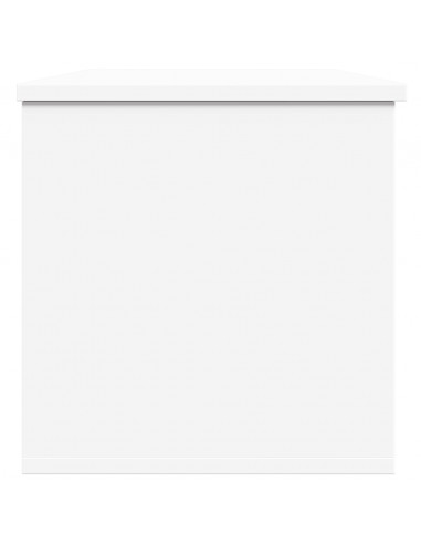 Contenitore Portaoggetti Bianco 102x35x35 cm in Truciolato