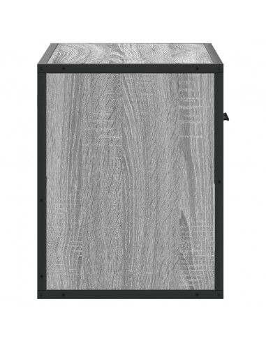 Mobile TV Grigio Sonoma 60x31x39,5cm in Truciolato e Metallo