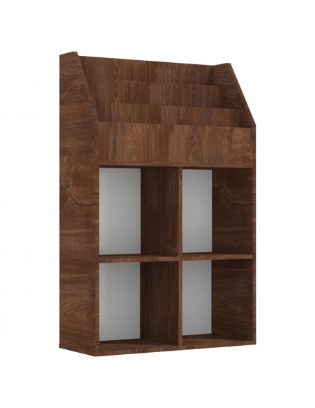 Portariviste per Bambini Rovere Marrone 71x30x114cm Legno