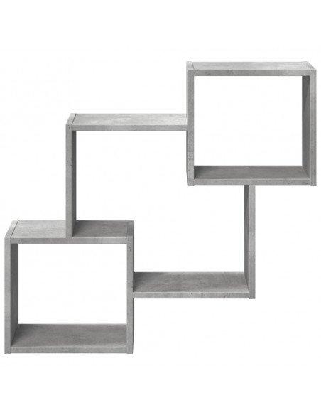 Mobile a Parete 78x18x71 cm Grigio Cemento Legno Multistrato