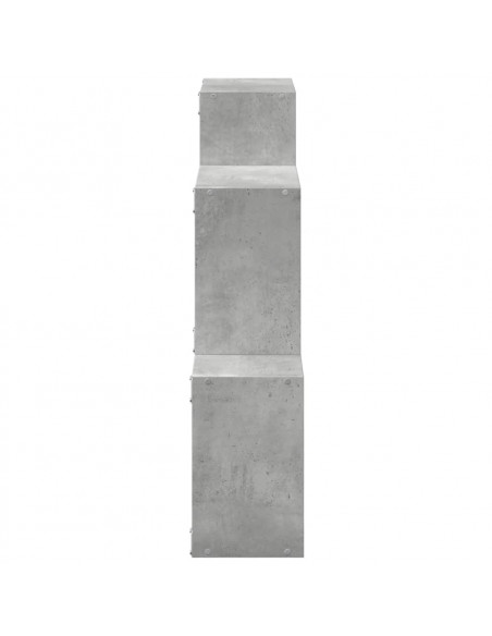 Mobile a Parete 78x18x71 cm Grigio Cemento Legno Multistrato