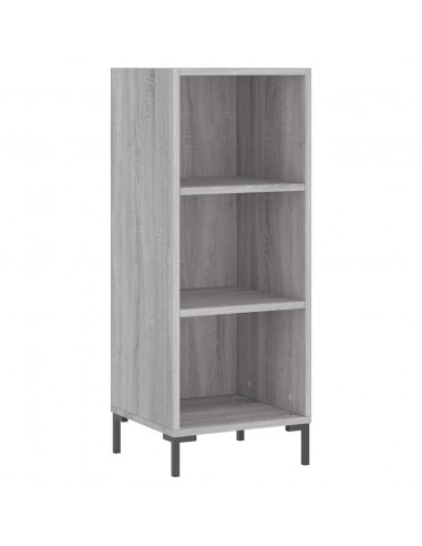 Credenza Grigio Sonoma 34,5x34x180 cm in Legno Multistrato