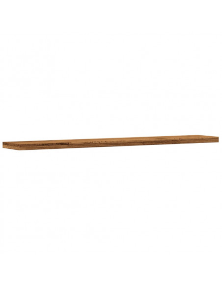 Mensole a Parete 4 pz Legno Antico 60x20x1,5 cm in Truciolato