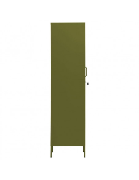 Armadio Verde Oliva 35x46x180 cm in Acciaio