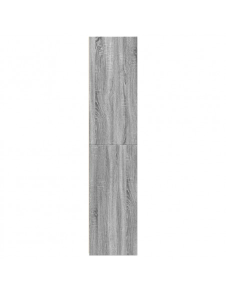 Credenza Grigio Sonoma 40x41x185cm in Legno Multistrato