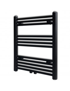 Radiatore Centrale Portasciugamano Dritto Nero 600 x 764 mm 2