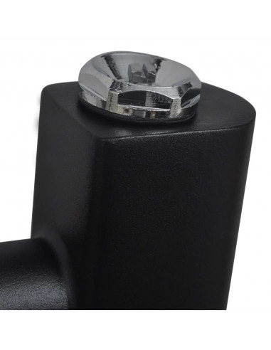 Radiatore Centrale Portasciugamano Dritto Nero 600 x 764 mm