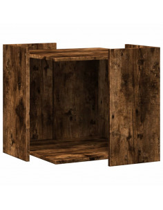 Recinto Lettiera Gatti Rovere Fumo 53x53x51 cm in Truciolato 2