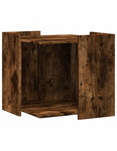 Recinto Lettiera Gatti Rovere Fumo 53x53x51 cm in Truciolato