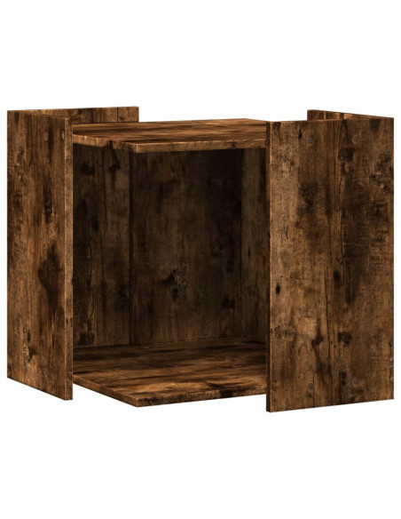 Recinto Lettiera Gatti Rovere Fumo 53x53x51 cm in Truciolato