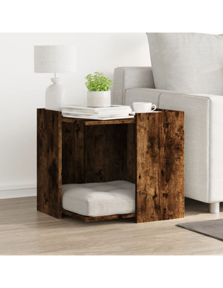 Recinto Lettiera Gatti Rovere Fumo 53x53x51 cm in Truciolato