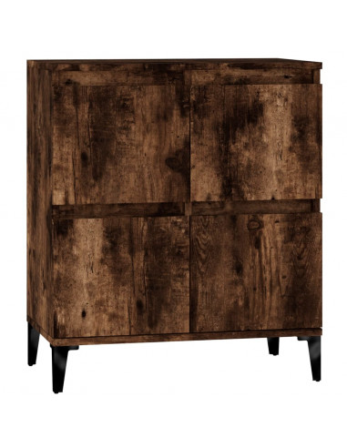 Credenza Rovere Fumo 60x35x70 cm in Legno Multistrato