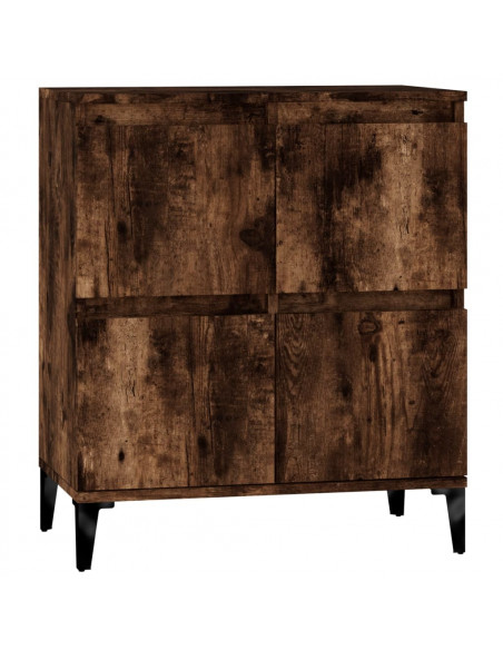 Credenza Rovere Fumo 60x35x70 cm in Legno Multistrato