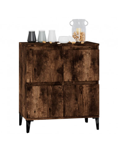 Credenza Rovere Fumo 60x35x70 cm in Legno Multistrato