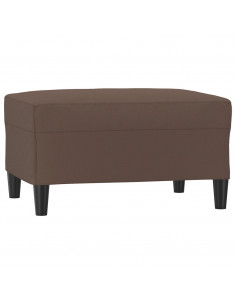 Poggiapiedi Marrone 70x55x41 cm in Similpelle 2