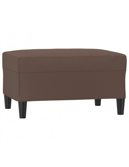 Poggiapiedi Marrone 70x55x41 cm in Similpelle