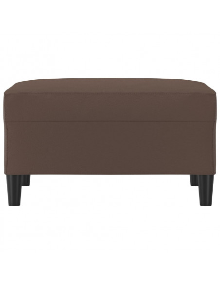 Poggiapiedi Marrone 70x55x41 cm in Similpelle