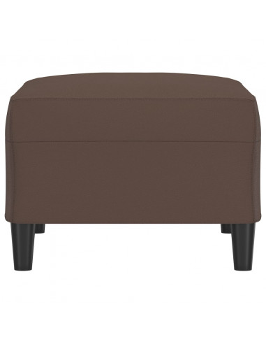 Poggiapiedi Marrone 70x55x41 cm in Similpelle
