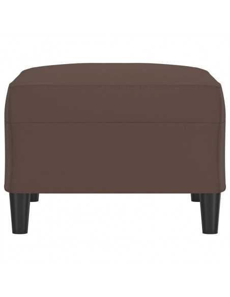 Poggiapiedi Marrone 70x55x41 cm in Similpelle