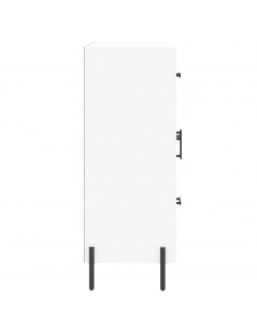 Credenza Bianca 69,5x34x90 cm in Legno Multistrato 2