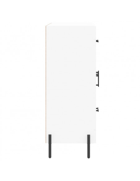 Credenza Bianca 69,5x34x90 cm in Legno Multistrato