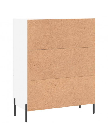 Credenza Bianca 69,5x34x90 cm in Legno Multistrato