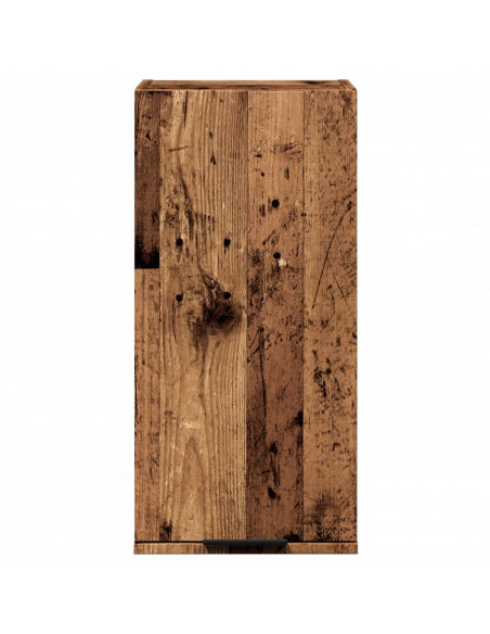 Mobile da Bagno a Parete Legno Antico 32x20x67 cm