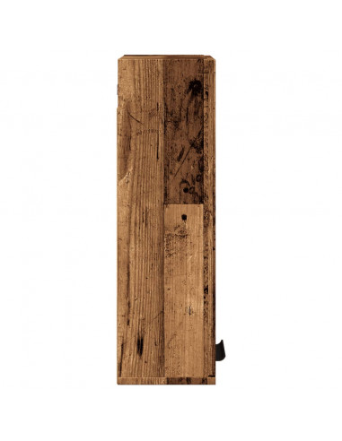 Mobile da Bagno a Parete Legno Antico 32x20x67 cm