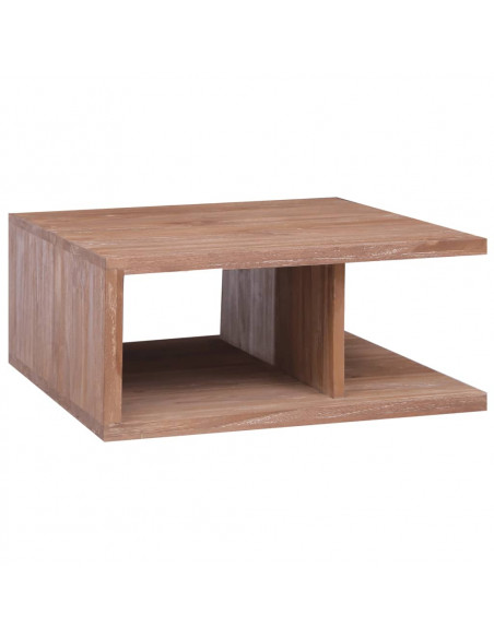 Tavolino da Caffè 70x70x30 cm in Legno Massello di Teak
