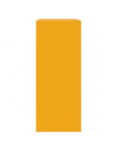 Credenza Giallo Senape 67x39x95 cm in Acciaio