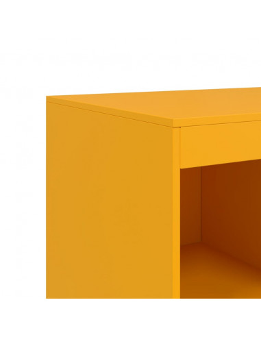 Credenza Giallo Senape 67x39x95 cm in Acciaio