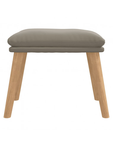 Poggiapiedi Grigio Chiaro 45x29,5x35 cm in Velluto