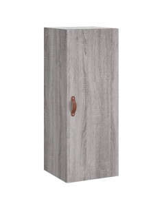 Credenza Grigio Sonoma 34,5x34x180 cm in Legno Multistrato 2