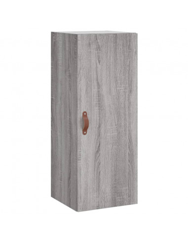 Credenza Grigio Sonoma 34,5x34x180 cm in Legno Multistrato