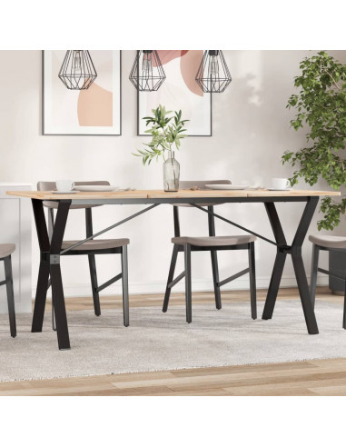 Telaio Gambe a Y per Tavolo da Pranzo 140x60x73 cm in Ghisa