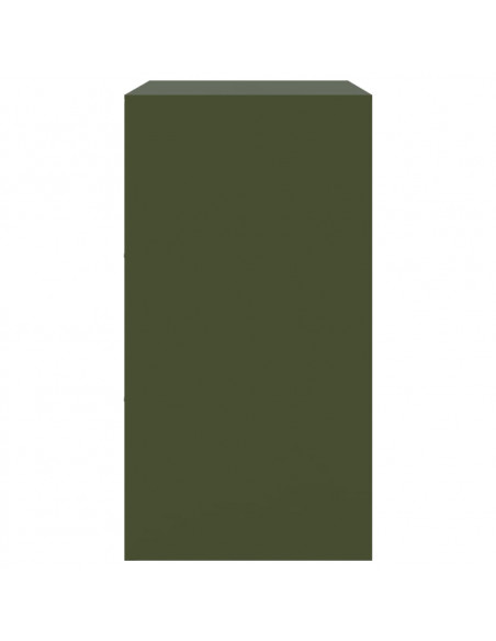 Credenza Verde Oliva 67x39x73 cm in Acciaio