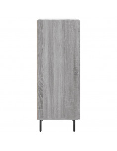 Credenza Grigio Sonoma 34,5x34x90 cm in Legno Multistrato 2