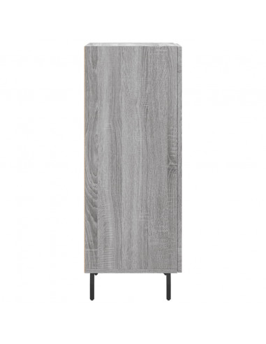 Credenza Grigio Sonoma 34,5x34x90 cm in Legno Multistrato